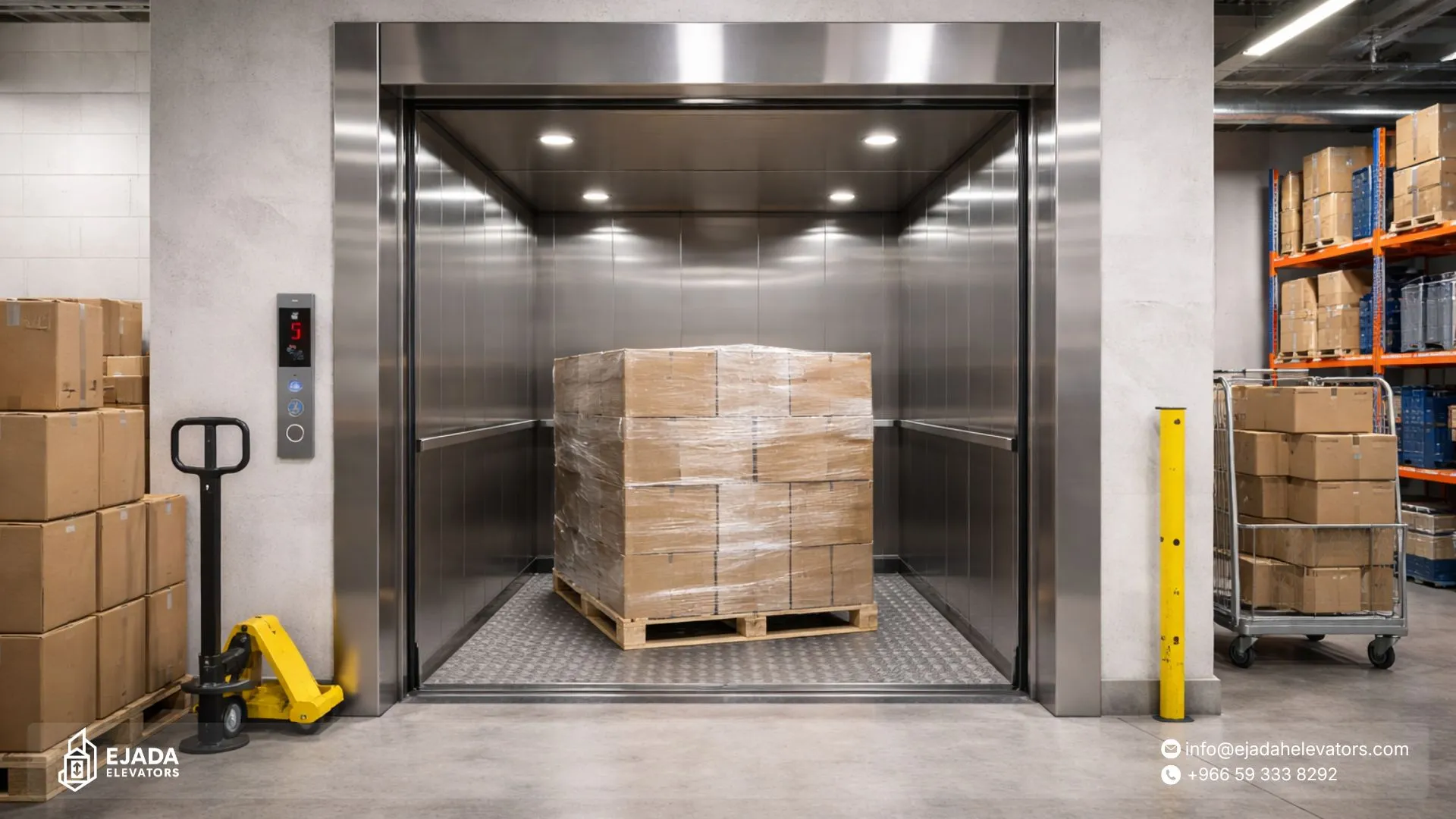 أفضل شركة تركيب مصعد بضائع في السعودية لعام 2026 مصاعد بضائع مع غرفة محرك vs بدون غرفة محرك
